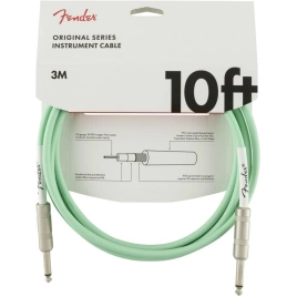 Кабель FENDER 10 OR INST CABLE SFG длина 3,05 м инструментальный зеленый