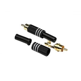 Тюльпан кабельный INVOTONE RCA200M/BK корпус металл