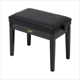 Банкетка RIN LB-11BKG, черная, глянец, искуственная кожа