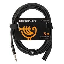 Кабель ROCKDALE XJ001-5M разъемы XLR Male X stereo Jack Male черный