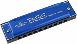 Губная гармошка BEE DF10A-3 BLUE  C 