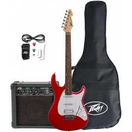 Комплект электрогитара, коибик, аксессуары PEAVEY RAPTOR PLUS PACK RED 