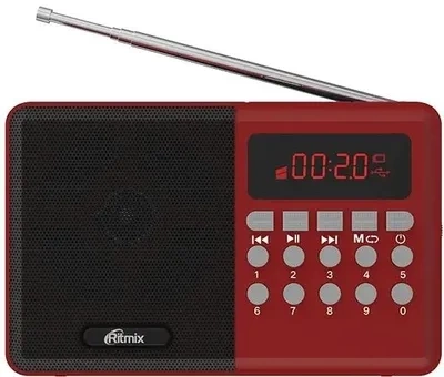 Радиоприемник RITMIX RPR-002 RED фото 1