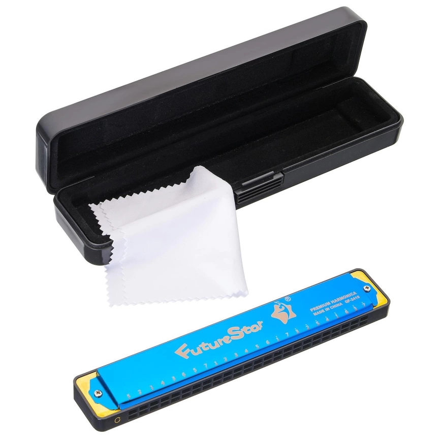 Губная гармошка FUTURE STAR FF-2419 BL синий фото 1