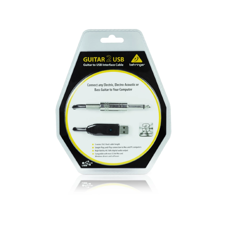 Гитарный аудиоинтерфейс BEHRINGER GUITAR2USB фото 1