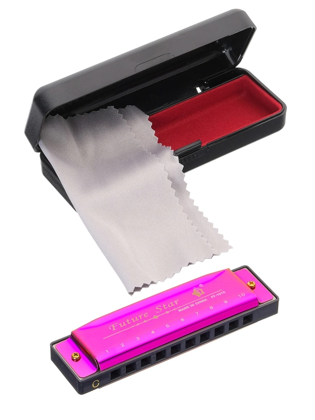 Губная гармошка FUTURE STAR FF-1016 PK розовый фото 1