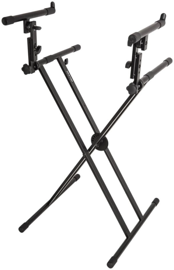 Стойка 2х-ярусная синтезаторная VESTON KS018 черный фото 1