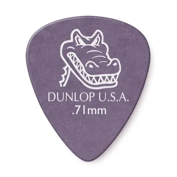 Медиатор DUNLOP 0.71 417P. 71 Gator Grip фото 1