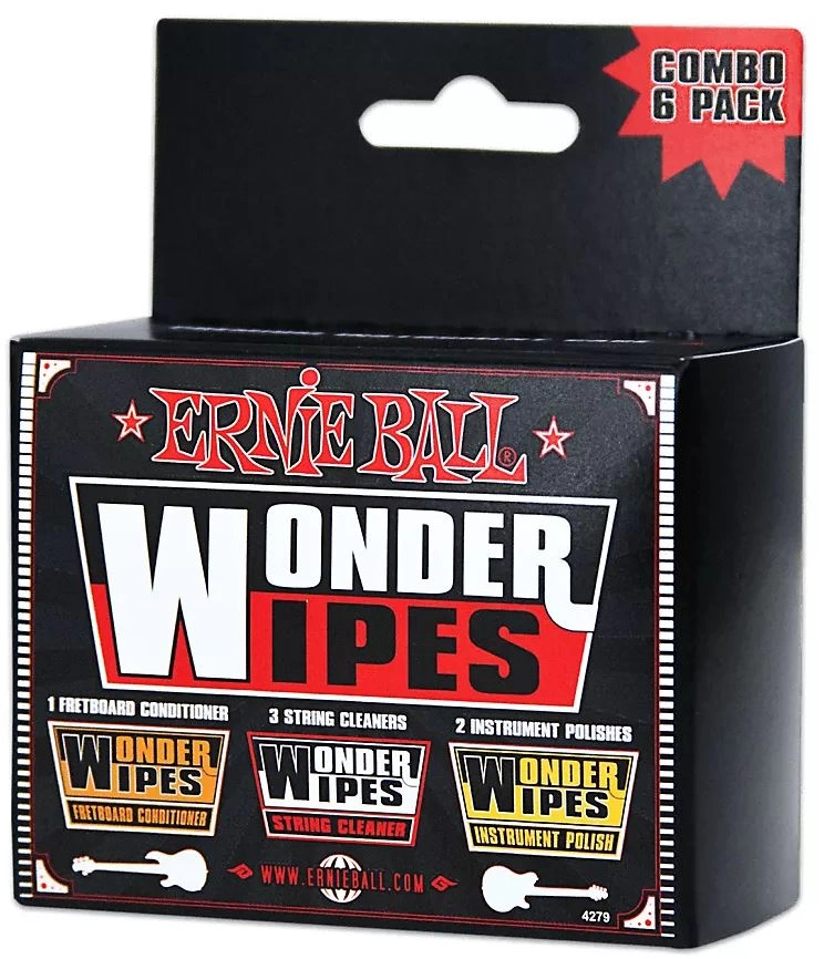 Салфетки ERNIE BALL 4279 для чистки грифа фото 1