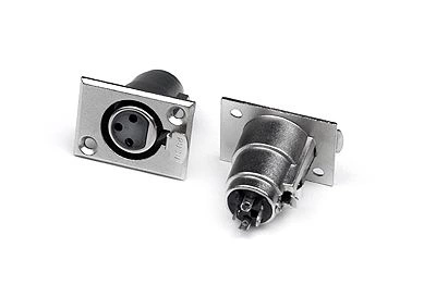 Разъем INVOTONE XLR3FB мама, блочный, корпус металл фото 1