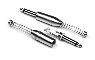 Разъем INVOTONE J120 джек моно, кабельный, 6,3мм, корпус металл фото 1