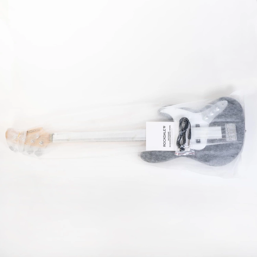 Бас гитара ROCKDALE STARS JB BASS Black форма корпуса джаз бас фото 10