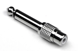 Переходник INVOTONE AD160/G моно джек*RCA (цвет-золото) корпус металл фото 1