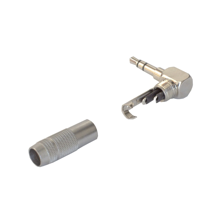 NVOTONE J65S джек стерео кабельный 3,5мм угловой металл фото 2