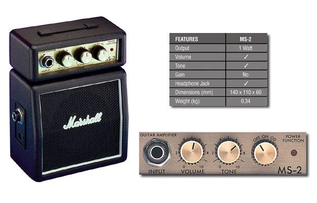 Гитарный усилитель MARSHALL MS-2 MICRO AMP (BLACK) фото 3