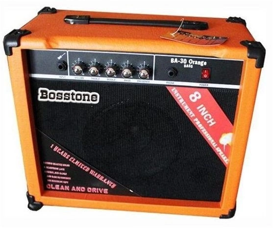 Комбоусилитель для басгитары BOSSTONE BA-30W оранжевый фото 1