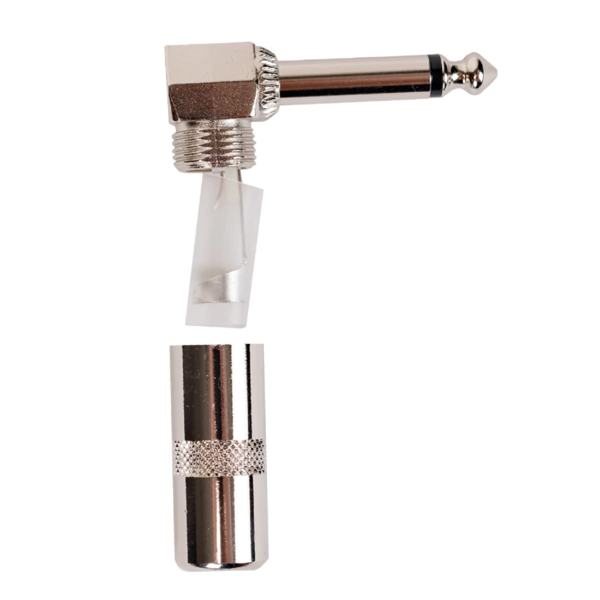 Разъём ROCDALE P054 угловой джек TS для небалансных соединений фото 1