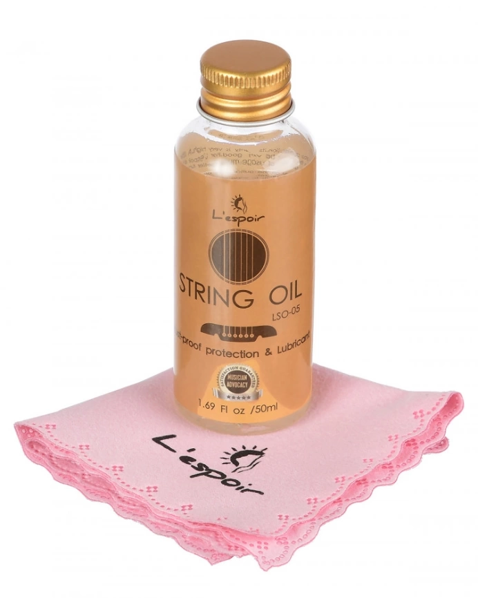 Масло гитарное для струн LESPOIR LSO-05 60мл с салфеткой фото 1