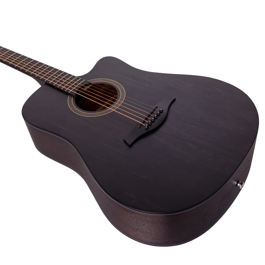 Акустическая гитара ROCKDALE AURORA D1 C RB с вырезом коричневый фото 4