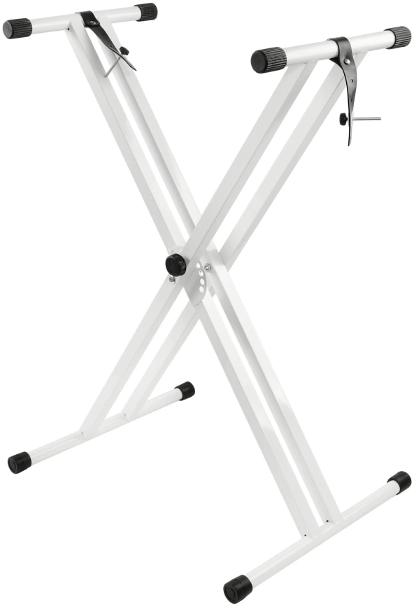 Стойка клавишная DEKKO JR-801 WH (X-образная, одинарная, складная) белый фото 1