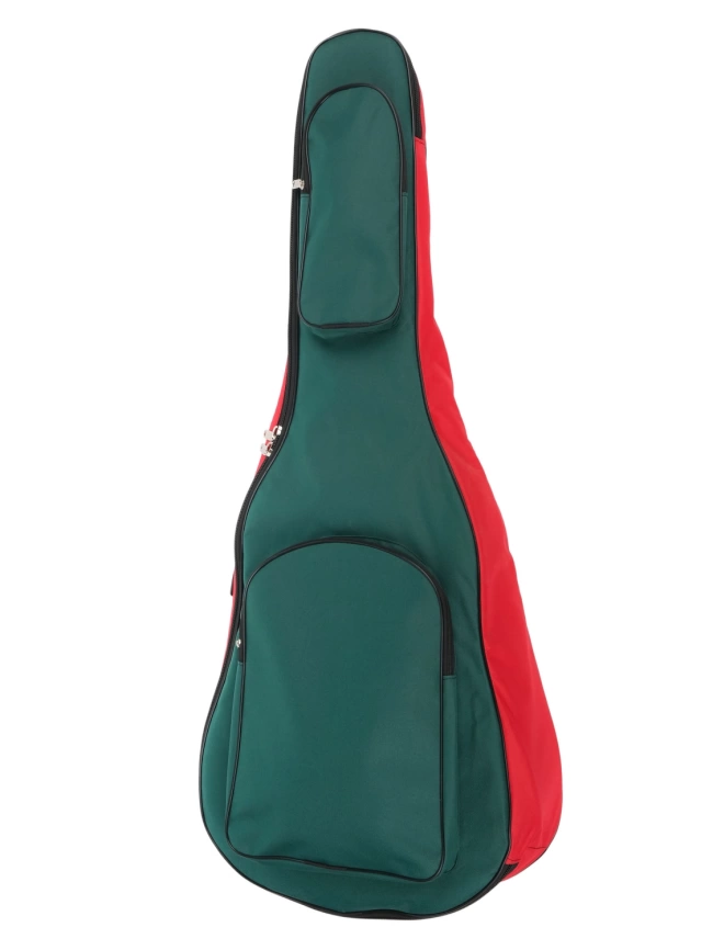 Чехол для акустической гитары ЧГД 12-3 red/green MZ-ChG-12-3  фото 1