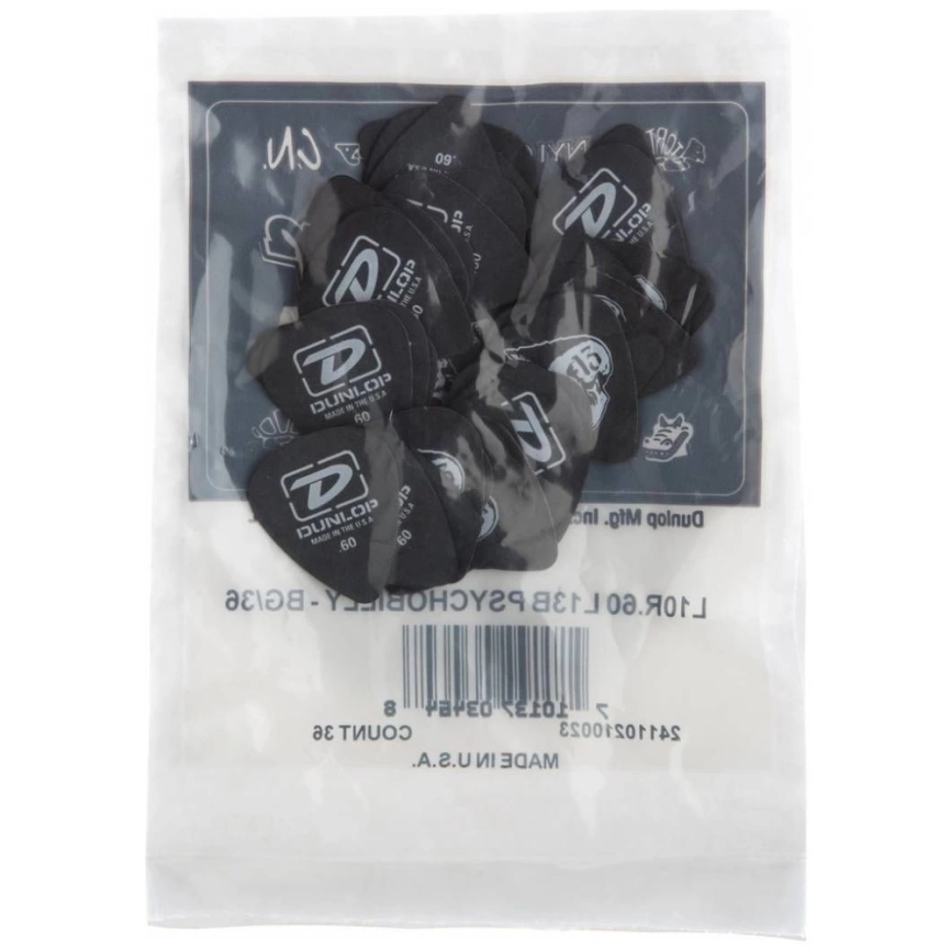 Медиатор DUNLOP L10R060 psychobilly 36bg фото 1