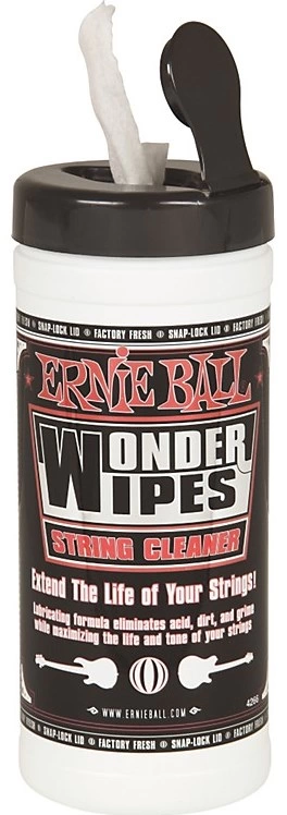 Салфетки с пропиткой ERNIE BALL 4249 для ухода за струнами фото 1