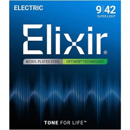 Струны д/эл.ELIXIR 19002 9-42 Optiweb
