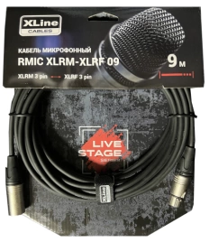 Кабель XLINE RMIC XLRM-XLRF микрофонный длина 9 м