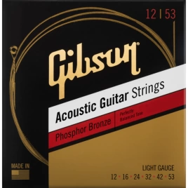 Струны д/ак GIBSON PHOSPHOR BRONZE ACOUSTIC GUITAR STRINGS LIGHT