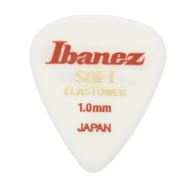 Медиатор IBANEZ EL14ST10 FLAT PICK ELASTOMER, 1мм, белый