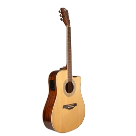 Электроакустическая  гитара ROCKDALE AURORA D6  C NAT E GLOSS натуральный,глянцевое покрытие