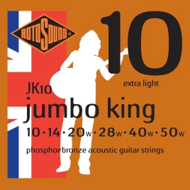 Струны д/ак ROTOSOUND JK10 (10-50)