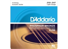 Струны д/.12 стр DADARIO EJ38 (010-047)