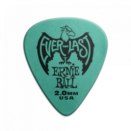 Медиатор ERNIE BALL 9196 Everlast деприновый нескользящий 2мм тиловый