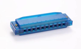 Губная гармошка детская HOHNER M1110B Translucent Blue прозрачный синий