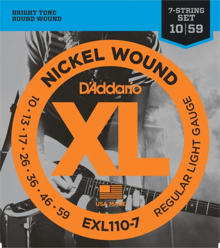 Струны д/эл.DADARIO EXL110-7 XL NICKEL WOUND фото 1
