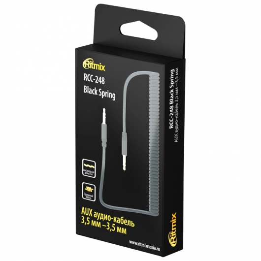 Шнур соединительный RITMIX RCC-248 BLACK SPRING фото 1