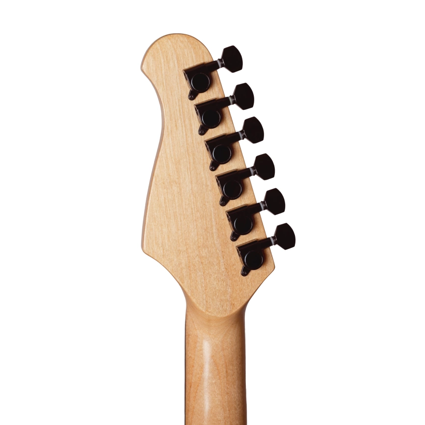 Электрогитара ROCKDALE STARS PLUS HH MAPLE BK черный фото 10