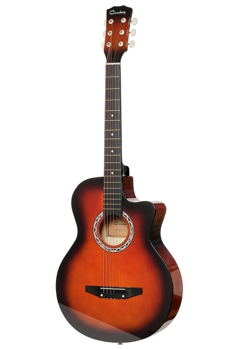 Акустическая гитара COWBOY 3810C SB санберст с вырезом фото 1