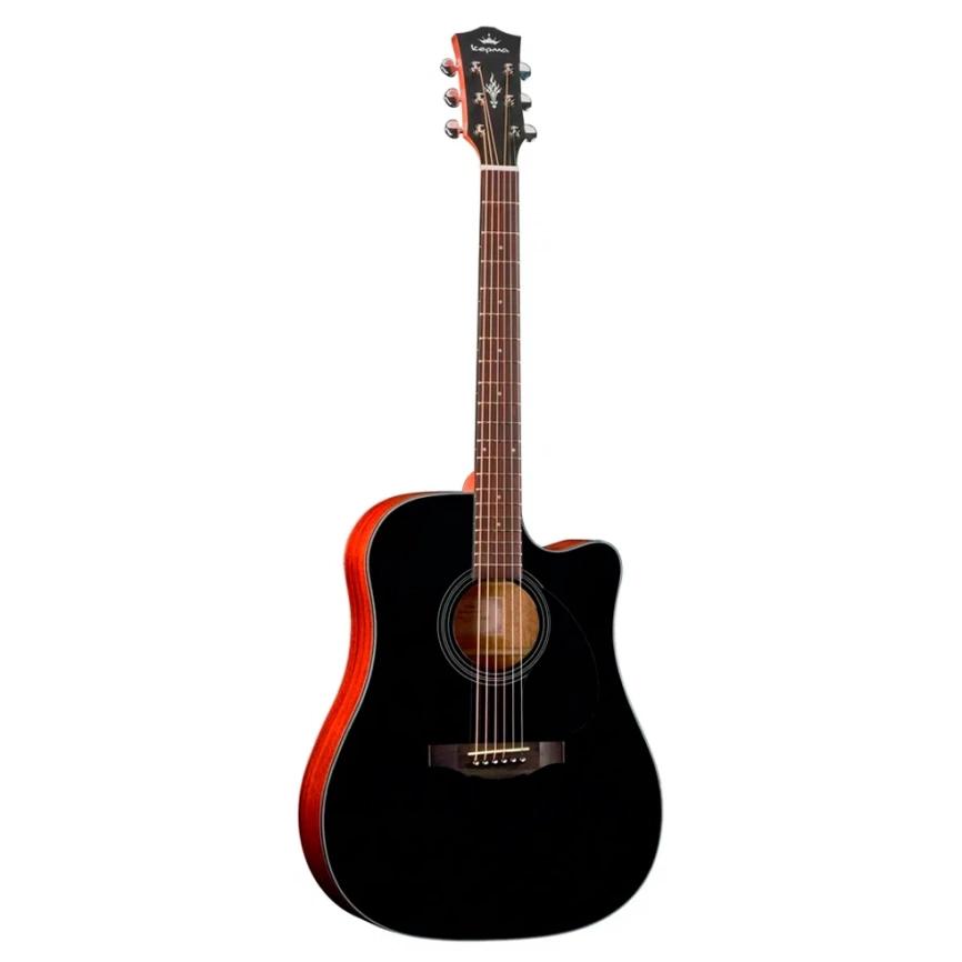 Акустическая гитара KEPMA EDC BLACK цвет чёрный  фото 1