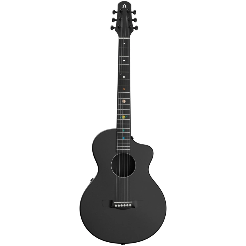 Электроакустическая гитара NATASHA Asteroid NSX Cosmic Black  фото 1