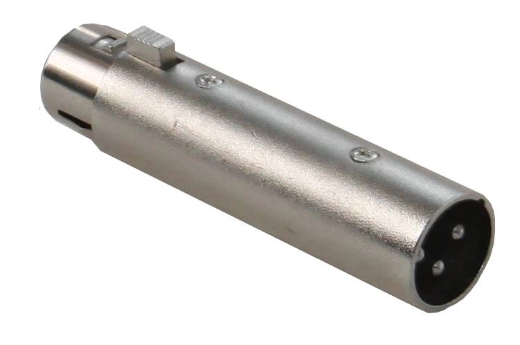 Переходник INVOTONE AD350 3P XLR папа <>5P XLR мама, корпус металл фото 2