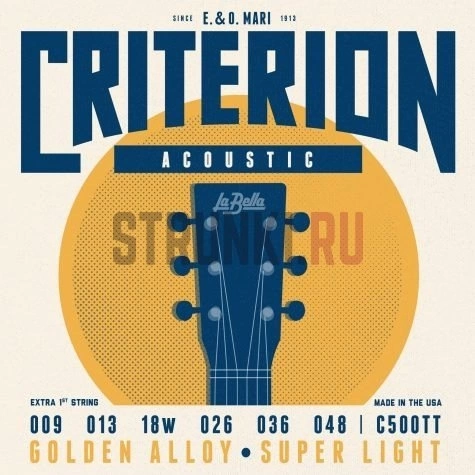 Струны д/ак.LA BELLA C500TT 9-48 фото 1
