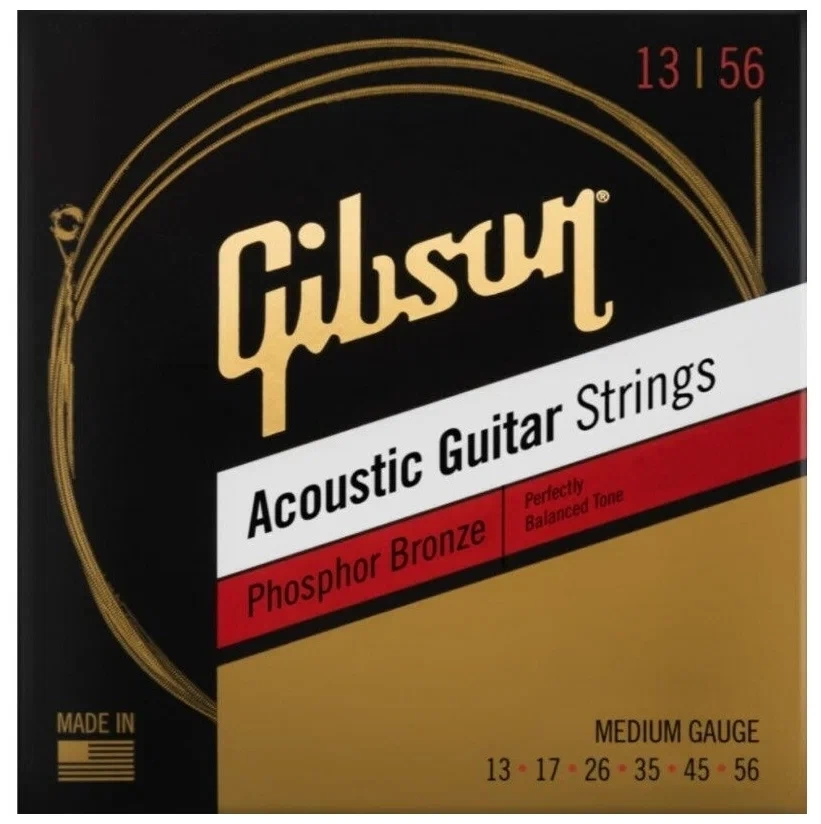 Струны д/ак GIBSON PHOSPHOR BRONZE ACOUSTIC GUITAR STRINGS MEDIUM фото 1