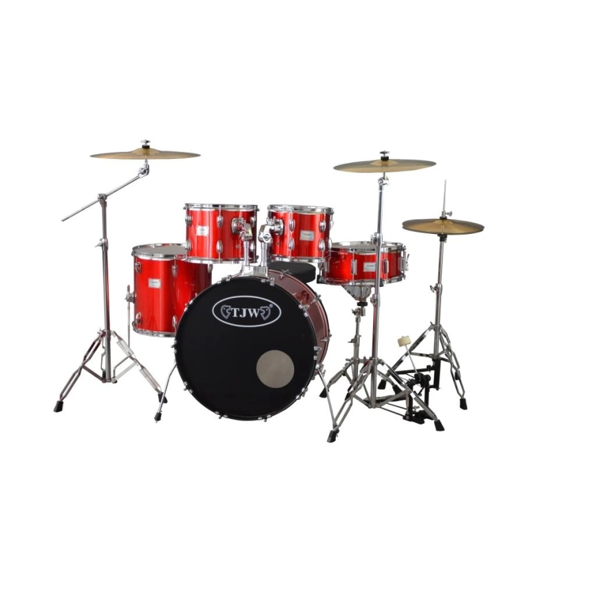 Барабанная установка TJW, JW225-E6-MRD, красная фото 1