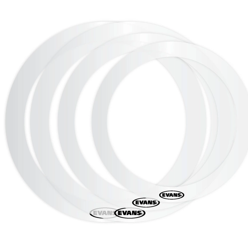 Набор демфирующих колец для ударн.установки EVANS ER-STANDARD E-Ring (12",13",14",16") фото 1