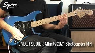 Электрогитара FENDER SQUIER AFFINITY 2021 STRATOCASTER  MN LAKE PLACID BLUE синий фото 6