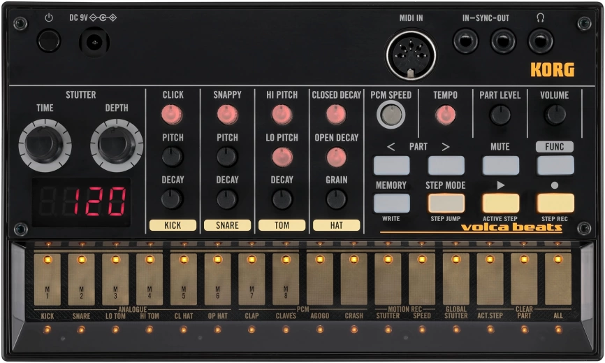 Драм машина KORG аналоговая Voica Beats фото 1