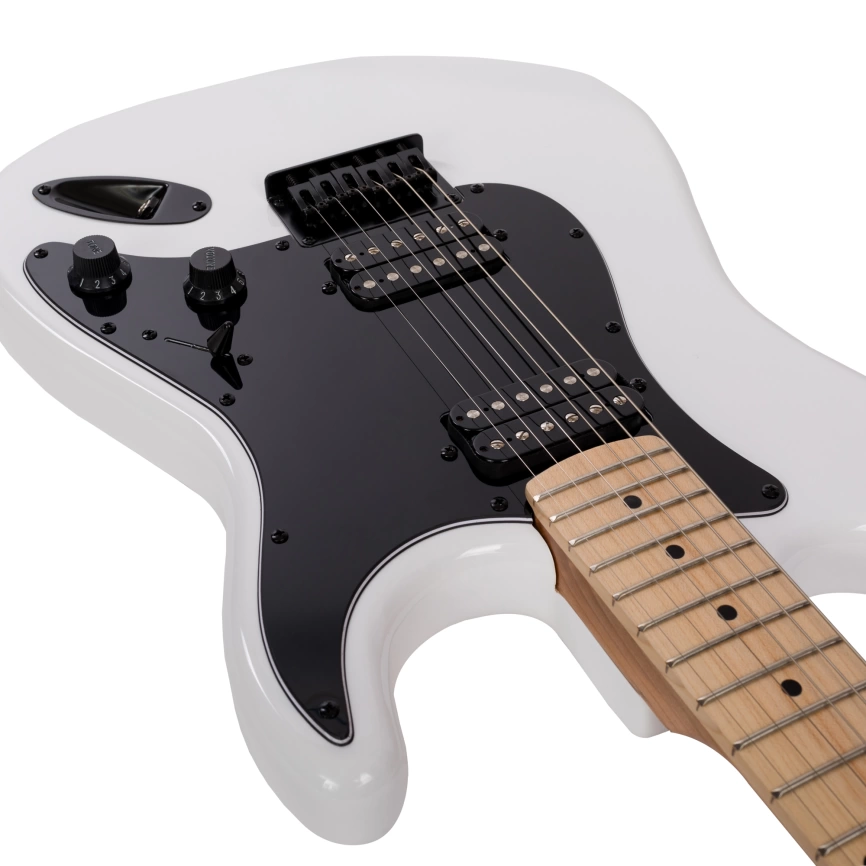 Электрогитара ROCKDALE STARS PLUS HH MAPLE BK черный фото 8